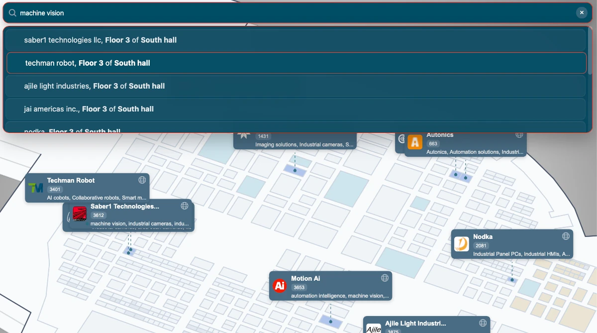 Automate 2026 Mapboot search results list