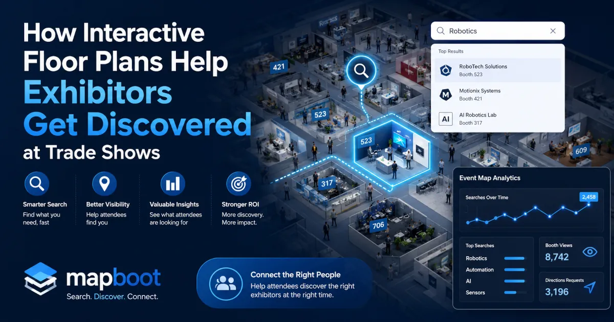 How Interactive Floor Plans Help Exhibitors Get Discovered at Trade Shows